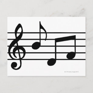 Music Notes Postcard