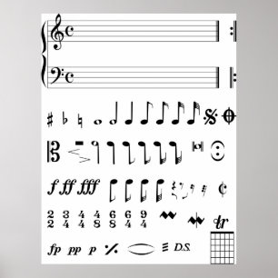 Music Notes Poster