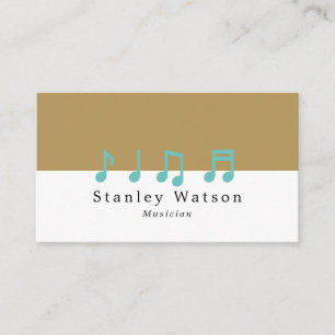 Music Notes, Professional Vocalist Business Card
