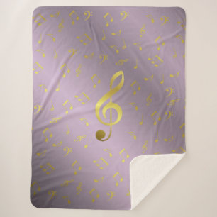 music notes Sherpa Blankets, craft, holiday, Blanket