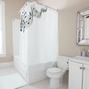 Music Notes Shower Curtain