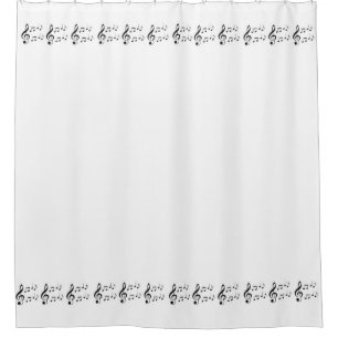 "Music Notes" Shower Curtain
