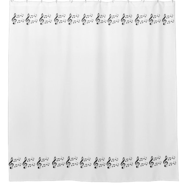 "Music Notes" Shower Curtain (Front)