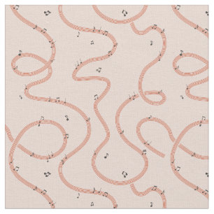 Music Notes Sign additional Pink Fabric