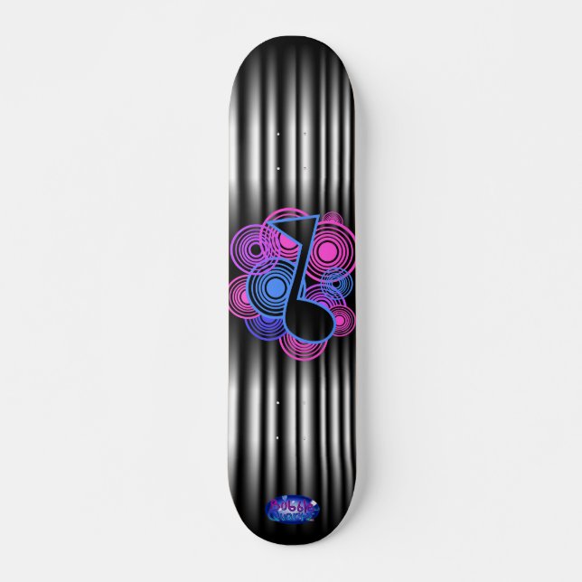 Music notes skateboard (Front)