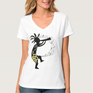 Music Notes Snake Kokopelli Native American T-Shirt