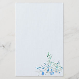 Music Notes Stationery