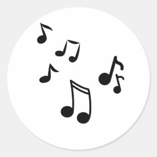 music notes sticker