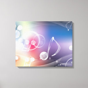 Music Notes Surreal Fantasy Canvas Print
