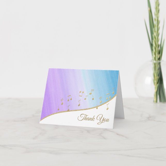 Music Notes Thank You (Front)