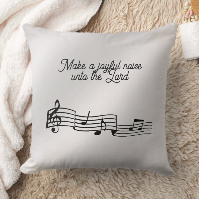 Music Notes   Throw Pillow (Blanket)