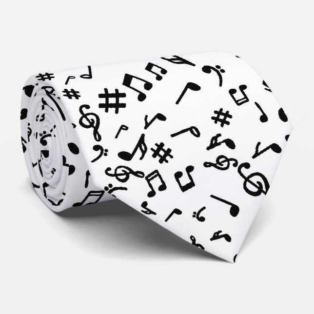 Music Notes  Tie (Rolled)