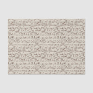 Music notes tissue paper