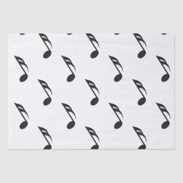 Music Notes Tissue Paper (Front)