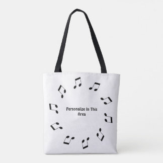 Music Notes Tote Bag