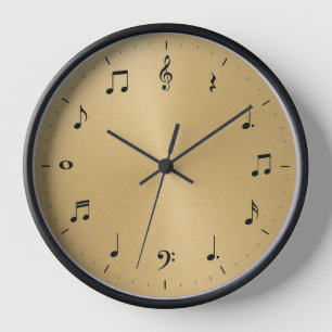 Music Notes Wall Clock – For Music Lovers
