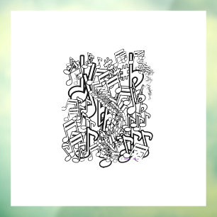 Music Notes Window Cling