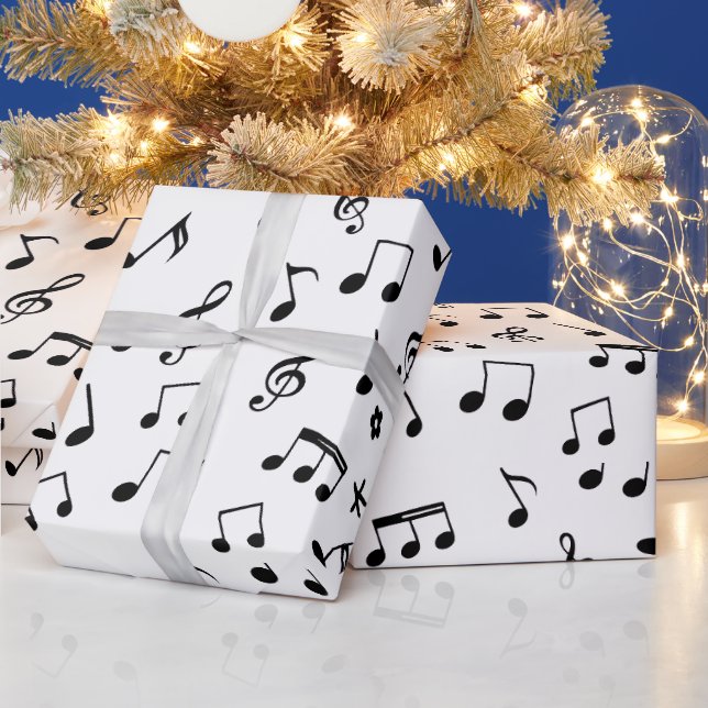 Music Notes Wrapping Paper (Holidays)