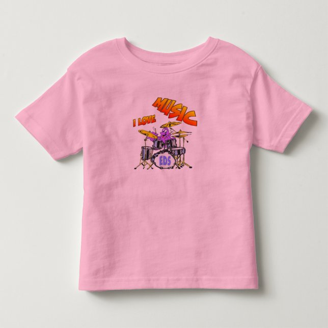 Music Octopus Toddler T-shirt (Front)