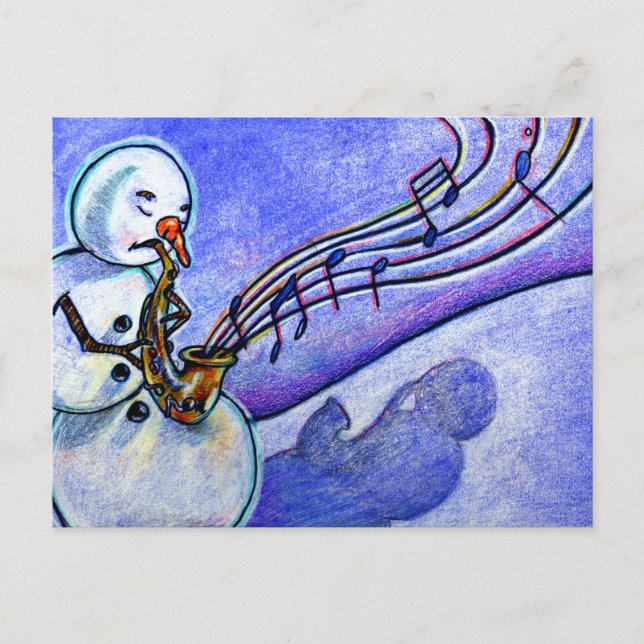 Music of Christmas Holiday Postcard (Front)