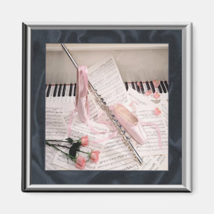 Music of Flute and Keys Magnet