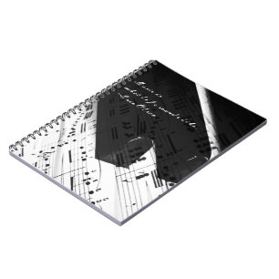 Music of Life: Piano Keys & Notes Notebook