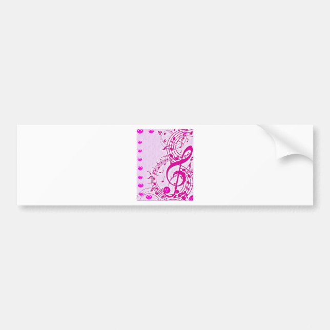 Music of love_ bumper sticker (Front)