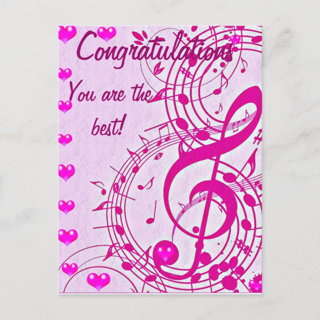 Music of love_ postcard (Front)