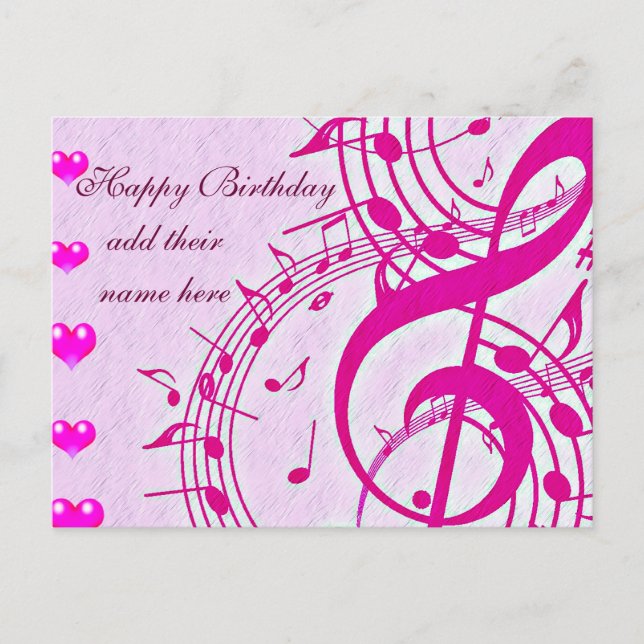 Music of love_ postcard (Front)