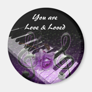 Music Of Love,Purle_ Magnet