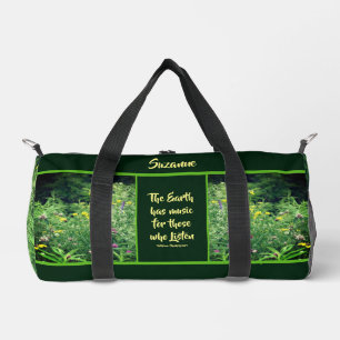 Music Of Nature Inspirational Quote Duffle Bag
