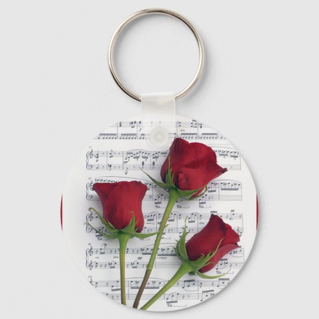 Music of Roses Key Ring (Front)