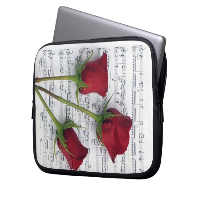 Music of Roses Laptop Sleeve (Front Left)