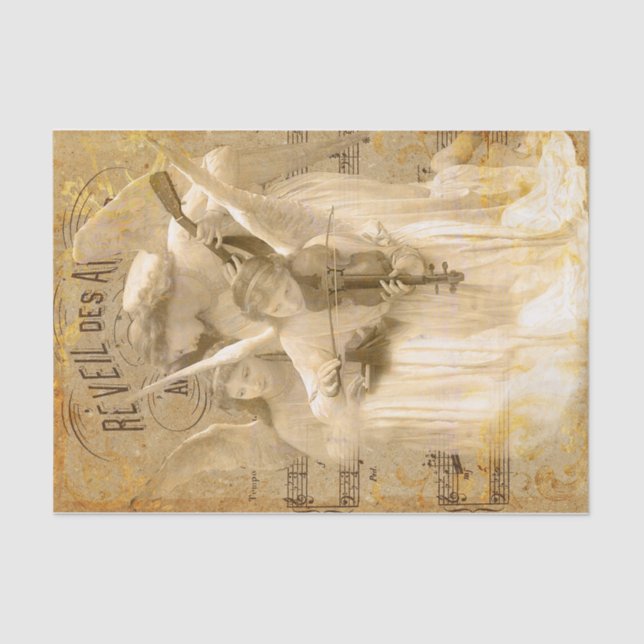 Music of the Angels Tissue Paper (Front)