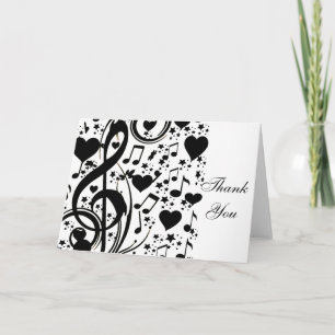 Music of the heart_ thank you card