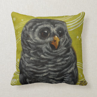 Music of the Spheres Baby Owl Throw Pillow