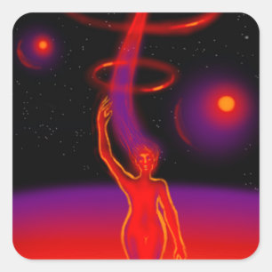 Music of the spheres square sticker