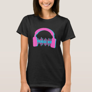 Music On Headphones Edm Music Festival Rave Dubste T-Shirt