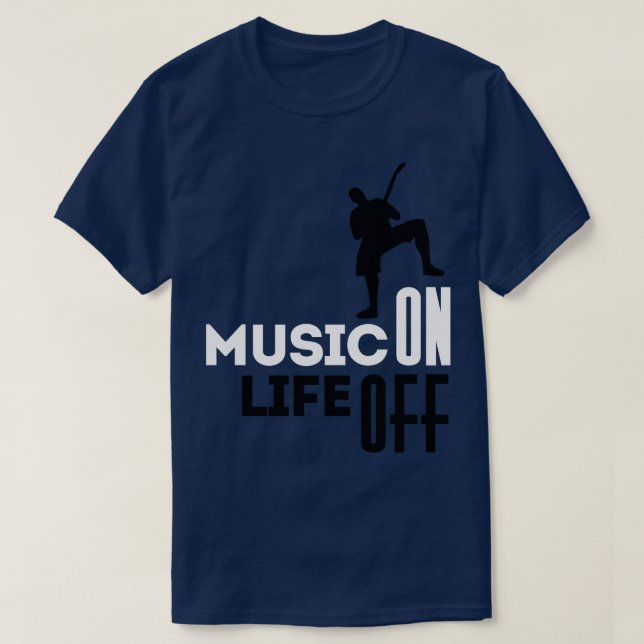 Music On white T-Shirt (Design Front)