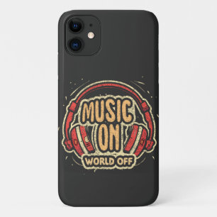 Music On World Off iPhone 11 Case