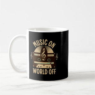 Music On World Off Graphic 2DJ Music Artist Lover Coffee Mug