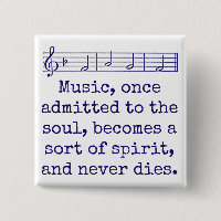 Music Once Admitted To The Soul - Music Quote 