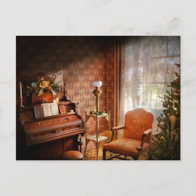 Music - Organ - Ready for Carolers Postcard (Front)