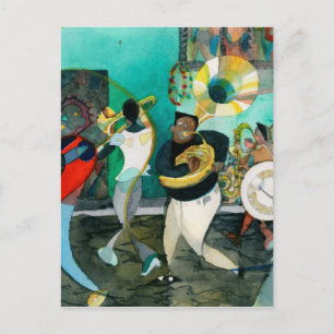 Music Painting "New Orleans Jazz" Postcard