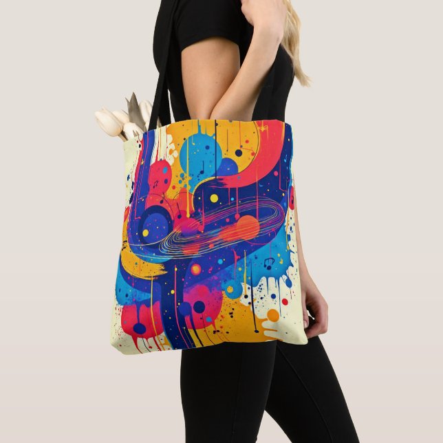 Music Paints Emotion Tote Bag (Close Up)
