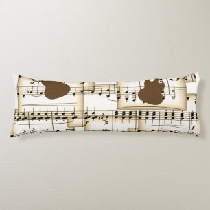 music paper guitars background body cushion