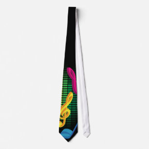 Music Party Background Tie