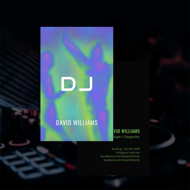 Music Party DJs Singer Songwriter Professional Business Card (Music Party DJs Singer Songwriter Professional Business Card)