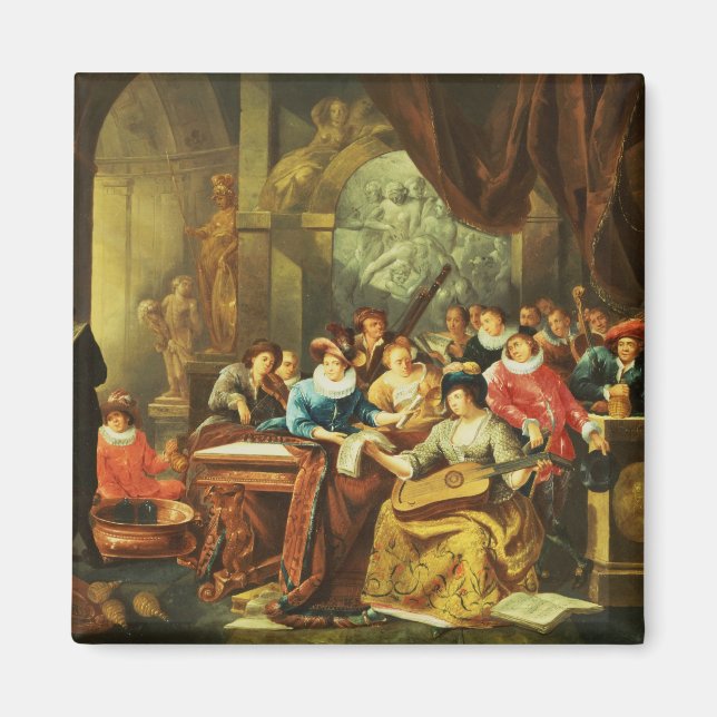 Music Party in a Palatial Interior with Magnet (Front)