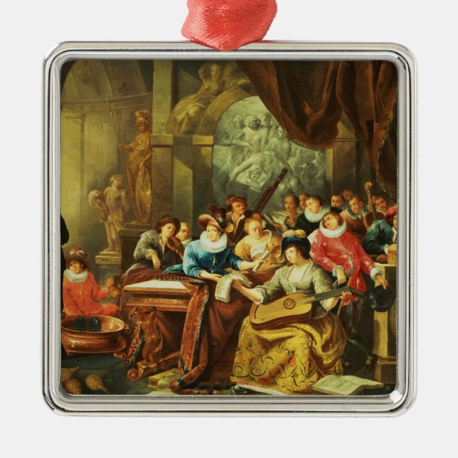 Music Party in a Palatial Interior with Metal Tree Decoration (Front)